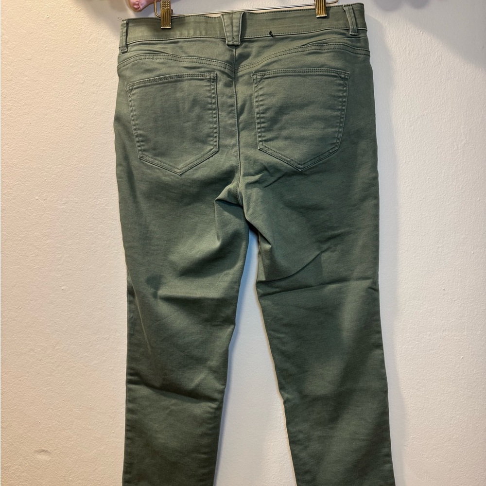Bass Olive Green Skinny Stretch Jeans - Picture 4 of 9